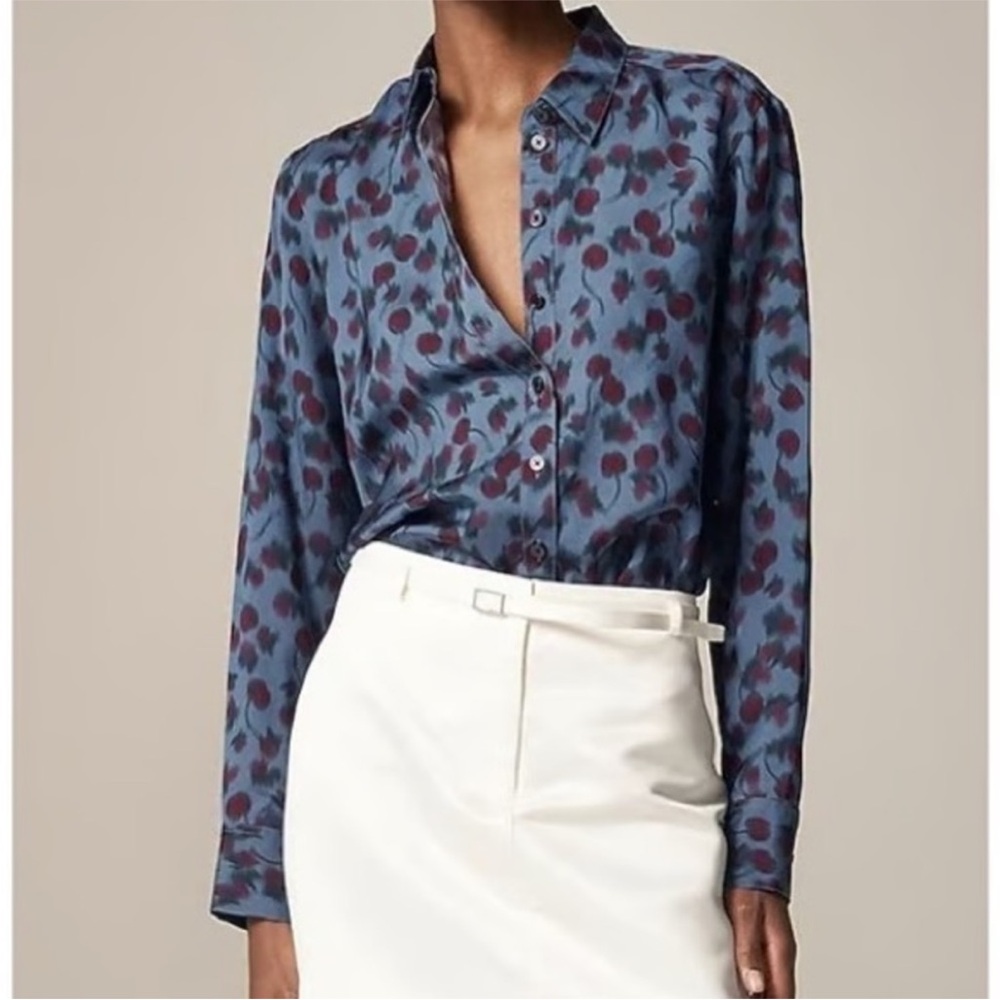NWT J Crew Drapey Button Up Shirt